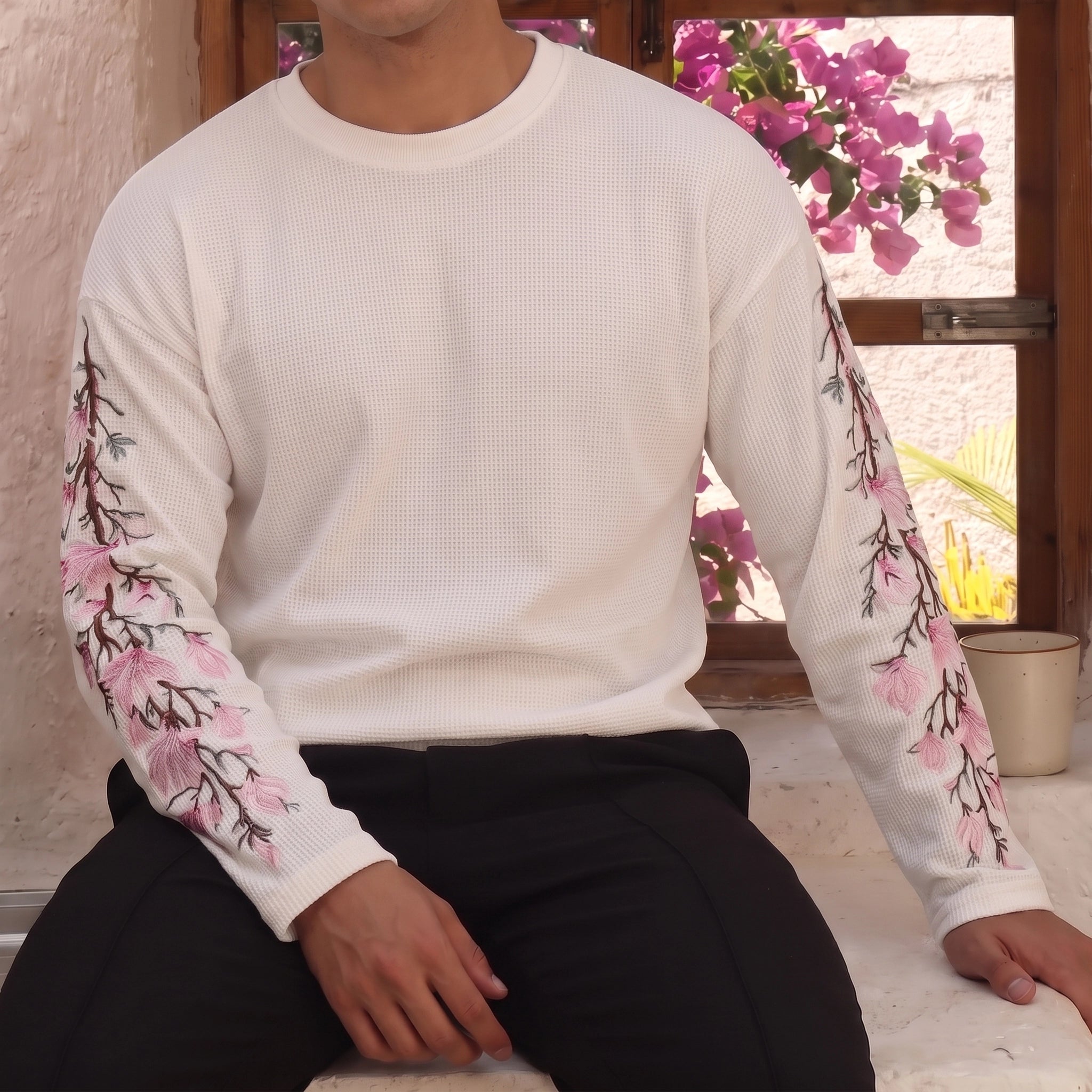 BLOSSOM WAFFLE TEE