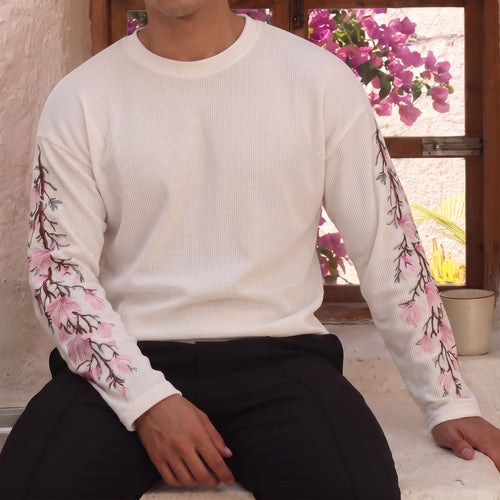 BLOSSOM WAFFLE TEE