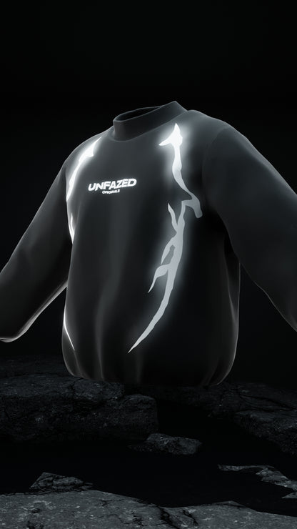 Space Claw Oversized Sweatshirt (reflective)